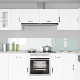 Rivestimento da Cucina 2 pcs Bianco 120 x 40 cm vetro temperato