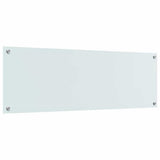 Rivestimento da Cucina 2 pcs Bianco 120 x 40 cm vetro temperato