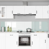 Rivestimento da Cucina 2 pcs Bianco 120 x 50 cm vetro temperato