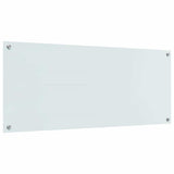 Rivestimento da Cucina 2 pcs Bianco 120 x 50 cm vetro temperato