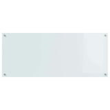 Rivestimento da Cucina 2 pcs Bianco 120 x 50 cm vetro temperato