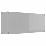 Rivestimento da Cucina 2 pcs Grigio chiaro 110 x 50 cm