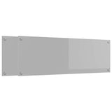 Rivestimento da Cucina 2 pcs Grigio chiaro 120 x 40 cm