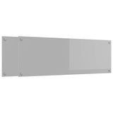 Schienale da cucina 2 pcs Grigio chiaro 120 x 40 cm