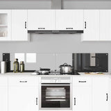 Schienale da cucina 2 pcs Grigio scuro 110 x 40 cm
