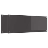 Schienale da cucina 2 pcs Grigio scuro 110 x 40 cm