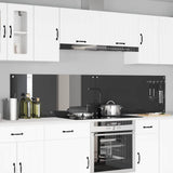Schienale da cucina 2 pcs Grigio scuro 110 x 50 cm
