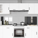 Schienale da cucina 2 pcs Grigio scuro 110 x 50 cm