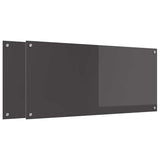 Rivestimento da Cucina 2 pcs Grigio scuro 110 x 50 cm