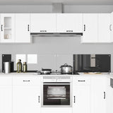 Rivestimento da Cucina 2 pcs Grigio scuro 120 x 40 cm