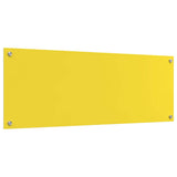 Rivestimento da Cucina 2 pcs Giallo 110 x 40 cm vetro temperato