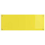 Rivestimento da Cucina 2 pcs Giallo 110 x 40 cm vetro temperato