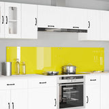 Rivestimento da Cucina 2 pcs Giallo 110 x 50 cm vetro temperato