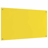 Rivestimento da Cucina 2 pcs Giallo 110 x 60 cm vetro temperato