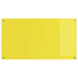 Rivestimento da Cucina 2 pcs Giallo 110 x 60 cm vetro temperato