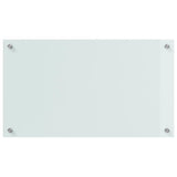 Schienale da cucina 2 pcs Bianco 70 x 40 cm vetro temperato