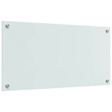 Schienale da cucina 2 pcs Bianco 80 x 40 cm vetro temperato