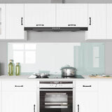 Schienale da cucina 2 pcs Bianco 90 x 60 cm vetro temperato