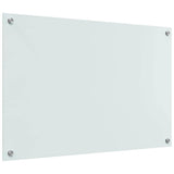 Schienale da cucina 2 pcs Bianco 90 x 60 cm vetro temperato