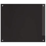 Schienale da cucina 2 pcs Nero 70 x 60 cm vetro temperato