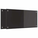 Rivestimento da Cucina Nero 80 x 40 cm vetro temperato