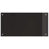 Rivestimento da Cucina Nero 80 x 40 cm vetro temperato