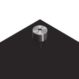Schienale da cucina 2 pcs Nero 90 x 50 cm vetro temperato
