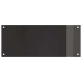 Schienale da cucina 2 pcs Nero 100 x 40 cm vetro temperato