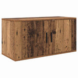 Set Mobile TV da Parete 3 pcs Legno vecchio 80 x 34,5 x 40 cm