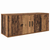 Set Mobile TV da Parete 3 pcs Legno vecchio 100 x 34,5 x 40 cm