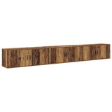 Set Mobile TV da Parete 3 pcs Legno vecchio 100 x 34,5 x 40 cm