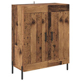 Credenza 2 pcs Legno vecchio Legno truciolato