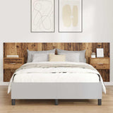 Testata con Comodino 3 pcs Legno vecchio Legno truciolato