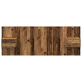 Testata con Comodino 3 pcs Legno vecchio Legno truciolato