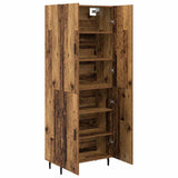 Credenza 2 pcs Legno vecchio Legno truciolato