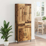 Credenza 2 pcs Legno vecchio Legno truciolato