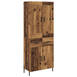 Credenza 2 pcs Legno vecchio Legno truciolato