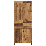 Credenza 2 pcs Legno vecchio Legno truciolato