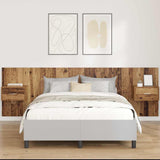 Testata con Comodino 3 pcs Legno vecchio Legno truciolato