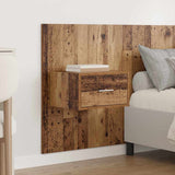 Testata con Comodino 3 pcs Legno vecchio Legno truciolato
