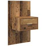 Testata con Comodino 3 pcs Legno vecchio Legno truciolato