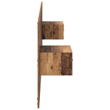 Testata con Comodino 3 pcs Legno vecchio Legno truciolato