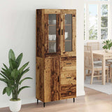 Credenza con cassetto 2 pcs Legno vecchio Legno truciolato