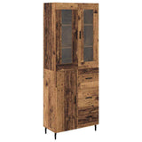 Credenza con cassetto 2 pcs Legno vecchio Legno truciolato
