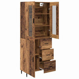 Credenza con cassetto 2 pcs Legno vecchio Legno truciolato