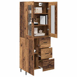 Credenza con cassetto 2 pcs Legno vecchio Legno truciolato