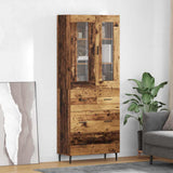 Credenza con cassetto 2 pcs Legno vecchio Legno truciolato