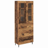 Credenza con cassetto 2 pcs Legno vecchio Legno truciolato