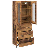 Credenza con cassetto 2 pcs Legno vecchio Legno truciolato