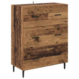 Credenza con cassetto 2 pcs Legno vecchio Legno truciolato